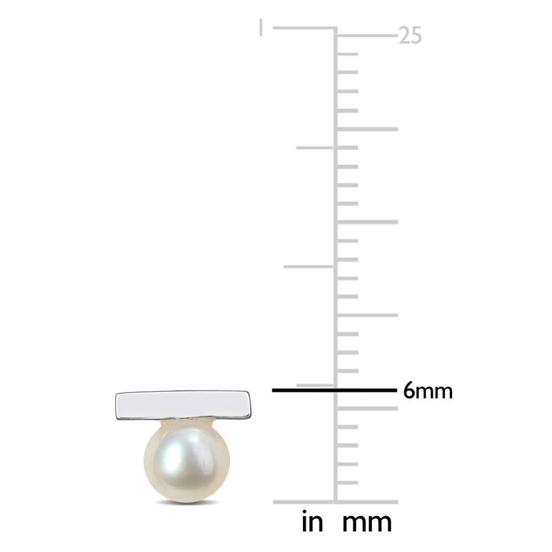 Miadora 4-4.5mm Cultured Freshwater Pearl Stud Earrings 10k White Gold