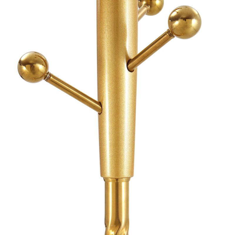 Main Stainless Steel Spray Painted Hanger Coat Rack, Solid Wood Reinforcement At The Bracket, With Detachable Bracket