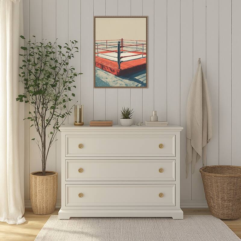 Boxing Ring by Andreas Magnusson (18 x 24 in.), Framed Canvas Wall Art Print