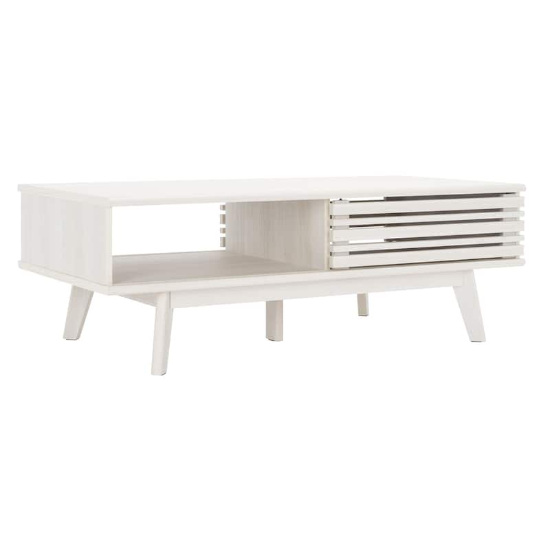 SAFAVIEH Rori Mid-Century 1-Shelf Walnut Coffee Table - 46" W x 23" D x 16" H