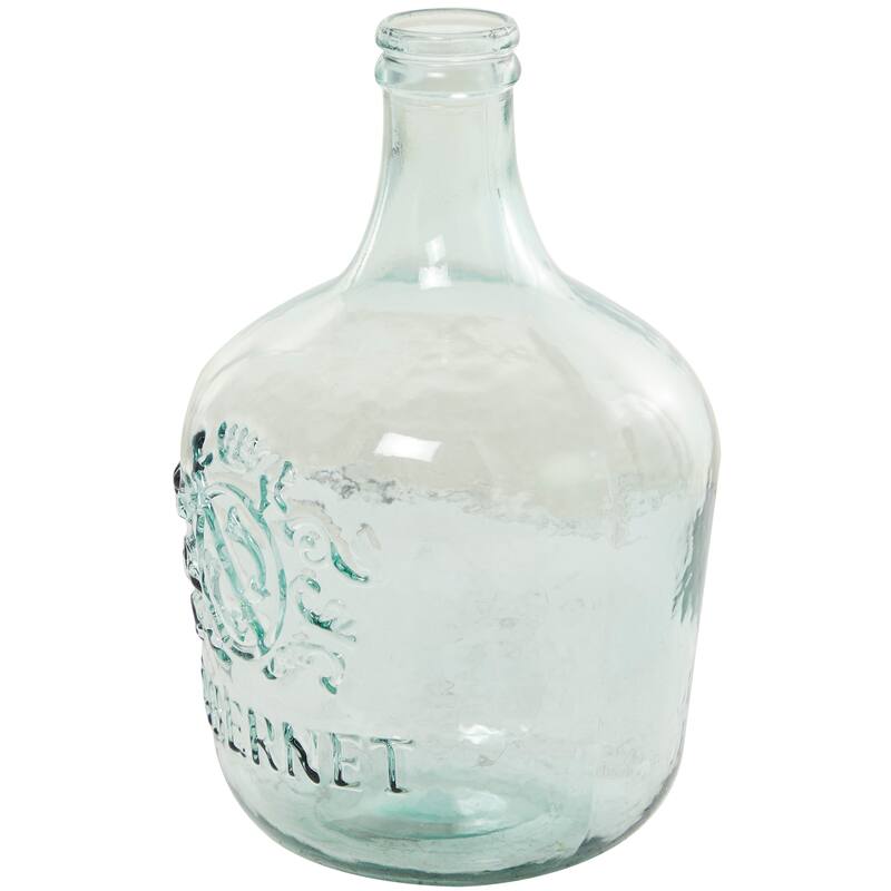 Recycled Glass Bottle Vase Collection Made in Spain - Multiple Sizes - Clear, Blue, Teal, Green