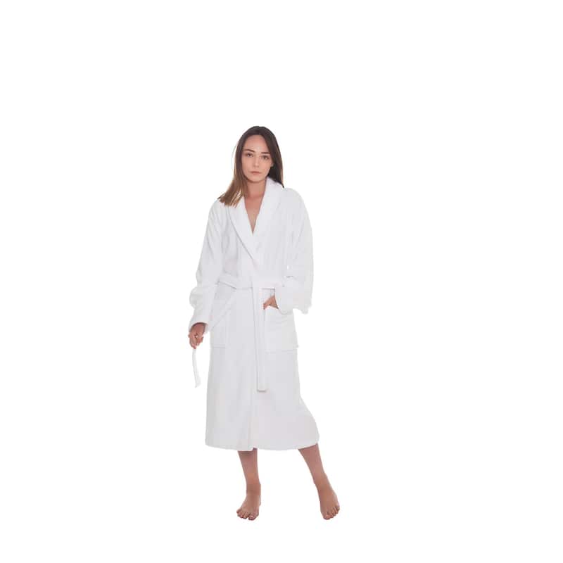 Ozan Premium Home Chevron Luxury Collection 100% Turkish Cotton Unisex Bathrobe