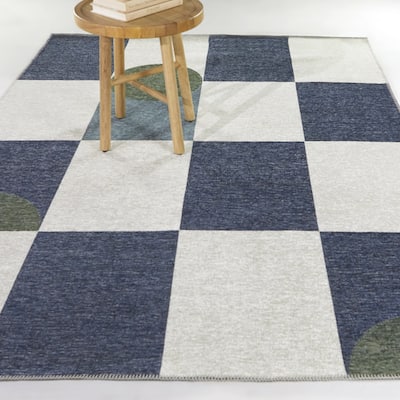 Dante Abstract Checkered Indoor/Outdoor Area Rug