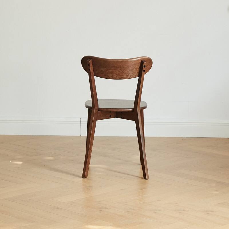 100% Natural Solid Wood Chair Dining Chair Wooden FAS Grade Oak Natural Wood, Perfect for matching with Desk