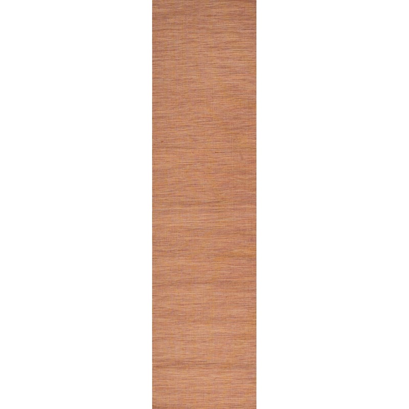 JONATHAN Y Bo Modern Flatweave Solid Area Rug - 2 X 8 - Orange