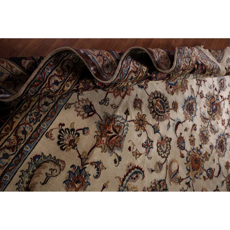Vegetable Dye Kashmar Large Vintage Persian Rug Handmade Wool Carpet - 11'3" x 16'3"