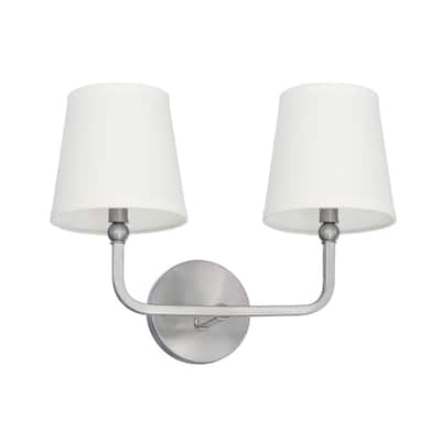 Dawson 2-light Brushed Nickel Bath/ Vanity Light