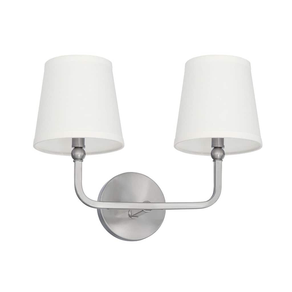 Dawson 2-light Brushed Nickel Bath/ Vanity Light