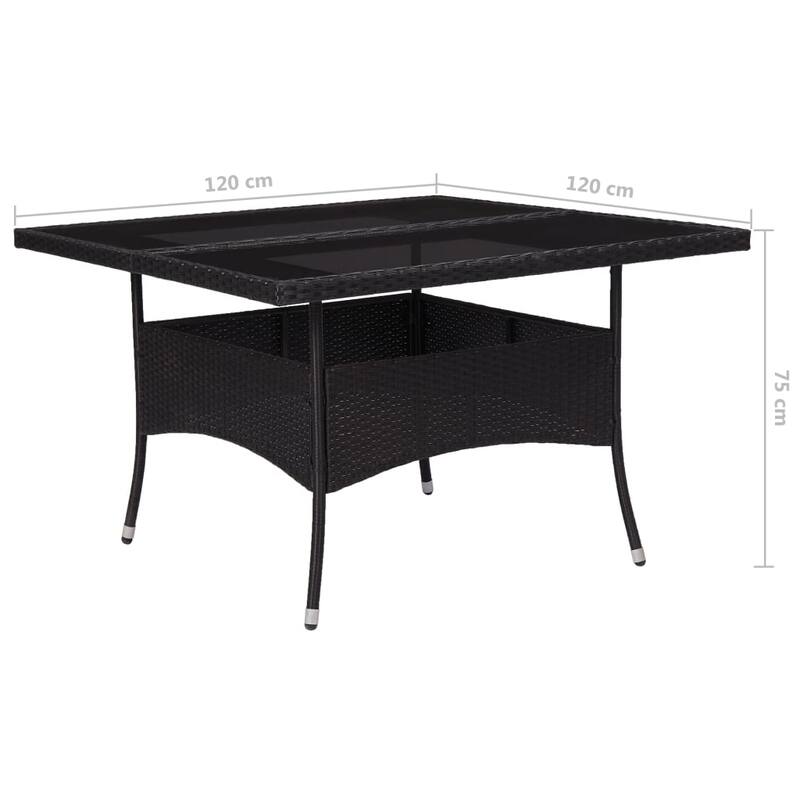 vidaXL Solid Acacia Wood Patio Dining Set 3/5/9 Piece Gray/Gray and Brown