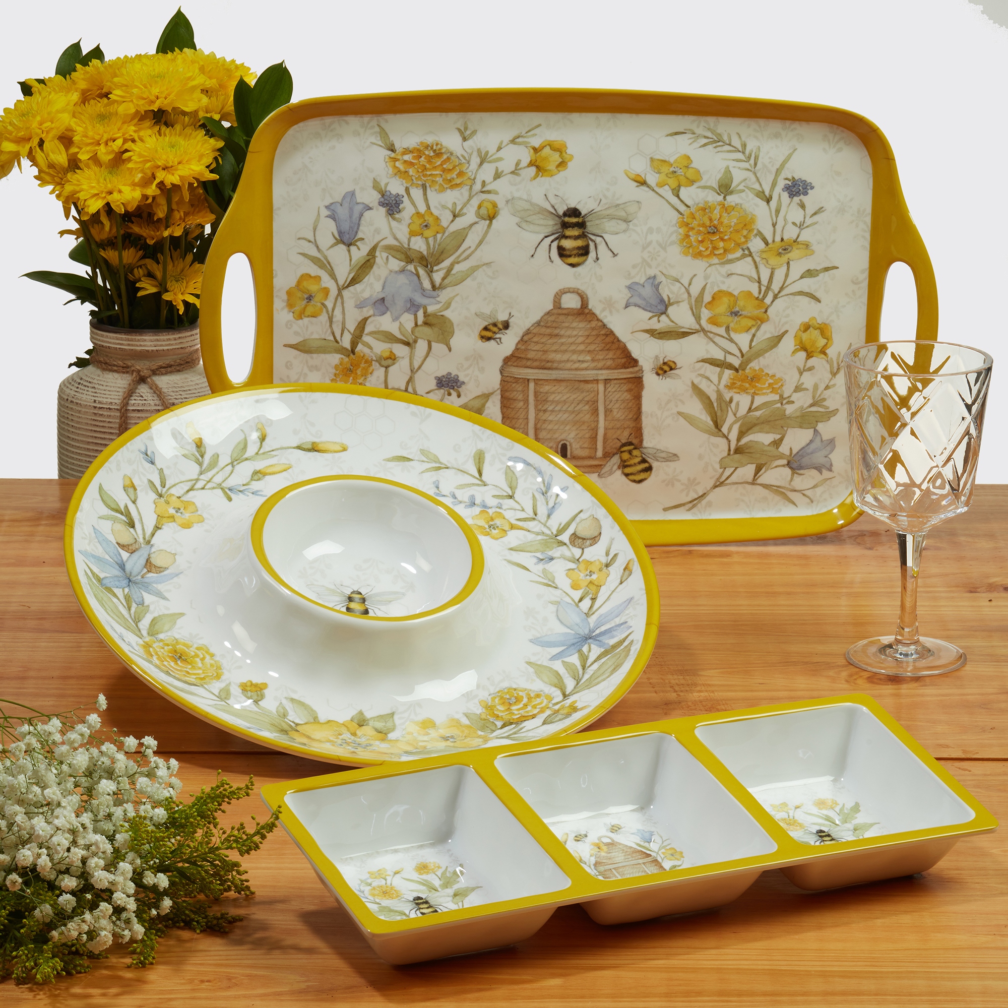 Bee dinner set shop
