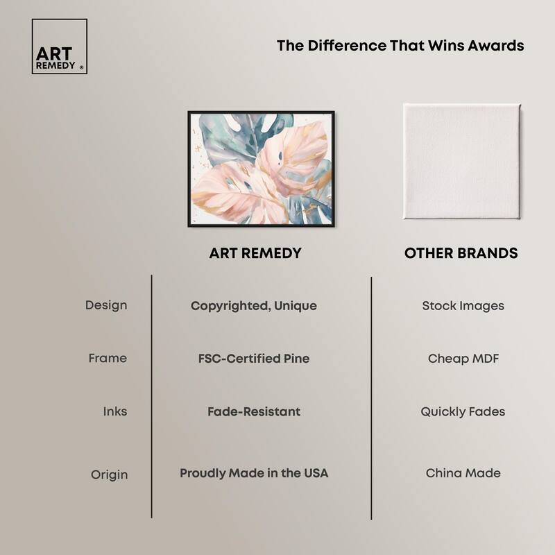 Golden Spritz Canvas by Art Remedy
