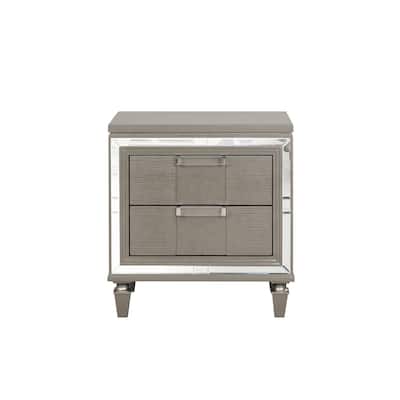 Genoa 2-Drawer 26 in. W Nightstand