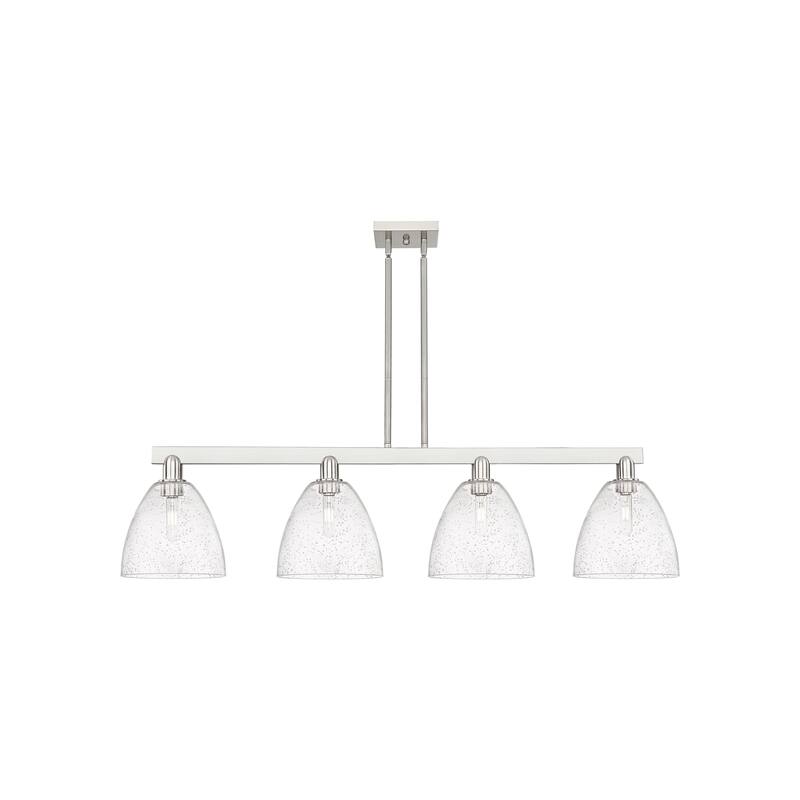 Innovations Lighting Endless Possibilities Arcadia - Bristol - 4 Light 52" Stem Hung Island Light - Seedy/Brushed Satin Nickel