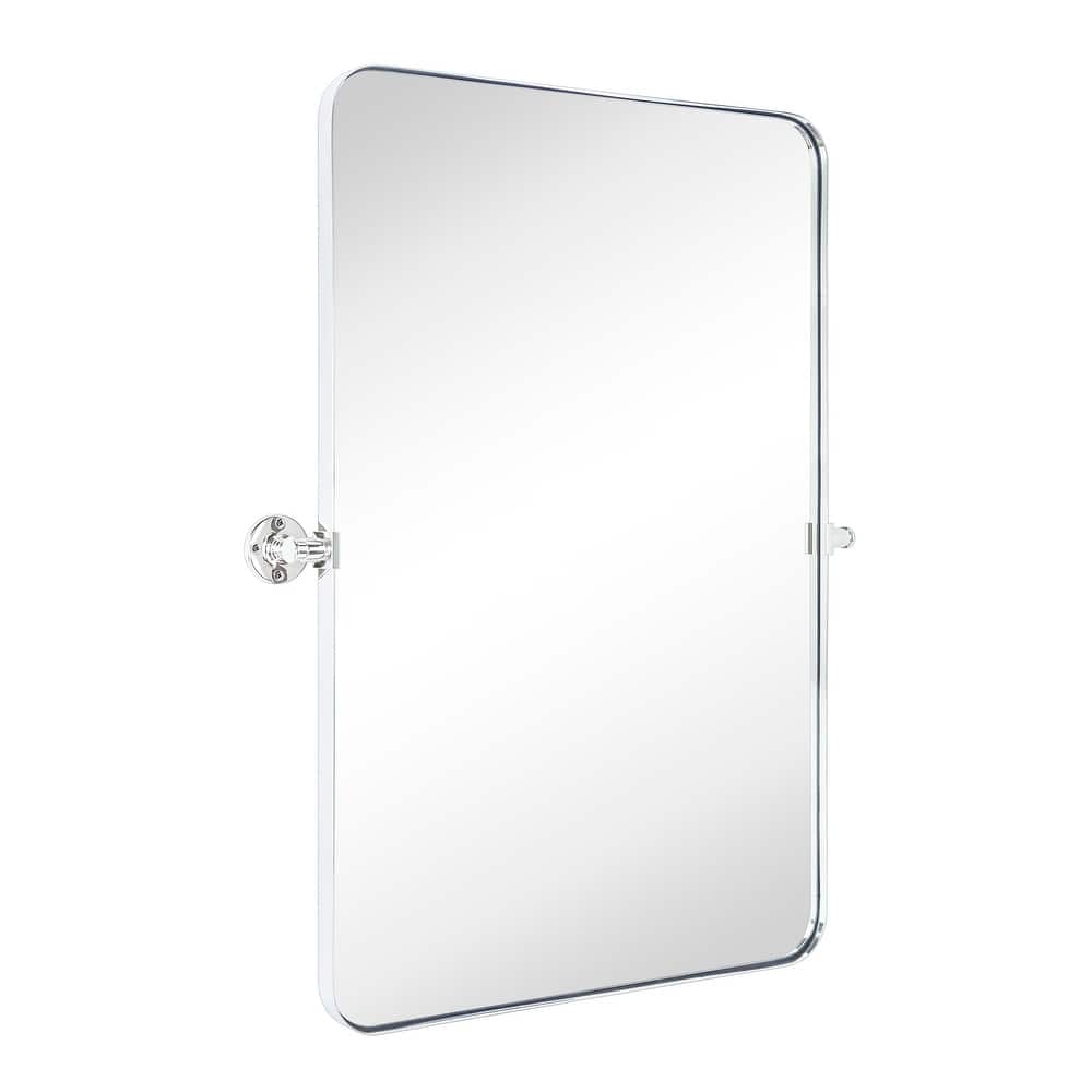TEHOME Aura Jonathan Rectangle Pivot Tilt Metal Wall Mirror