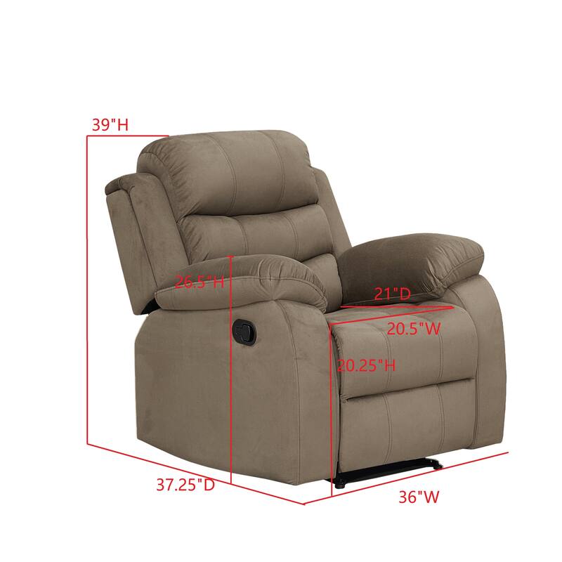 Selena Vinyl 3-Position Comfort Reclining Chair