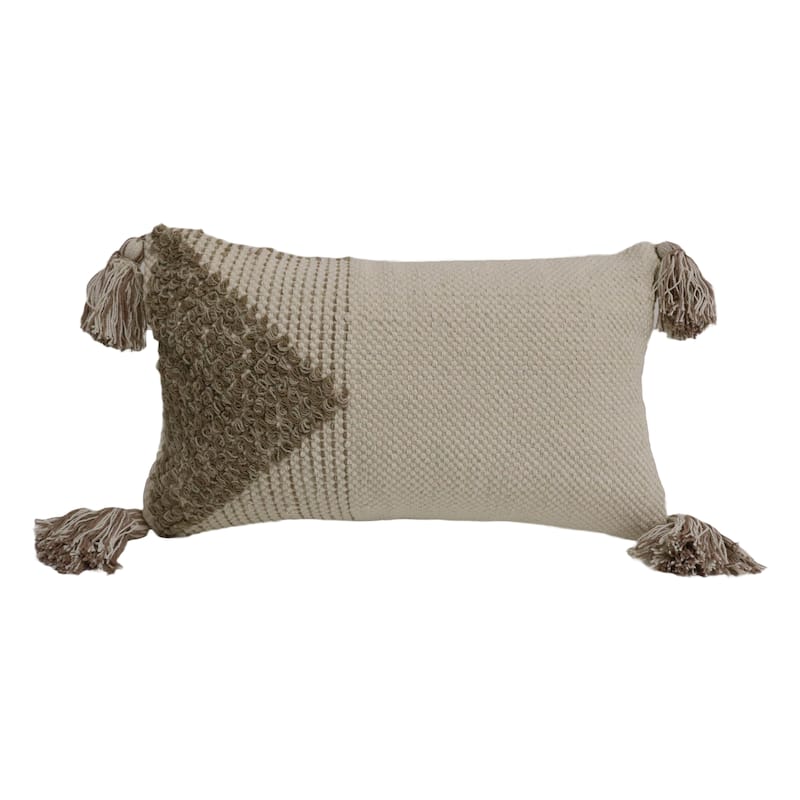 Home&Manor Riccione Wool & Cotton Designer Throw Pillow