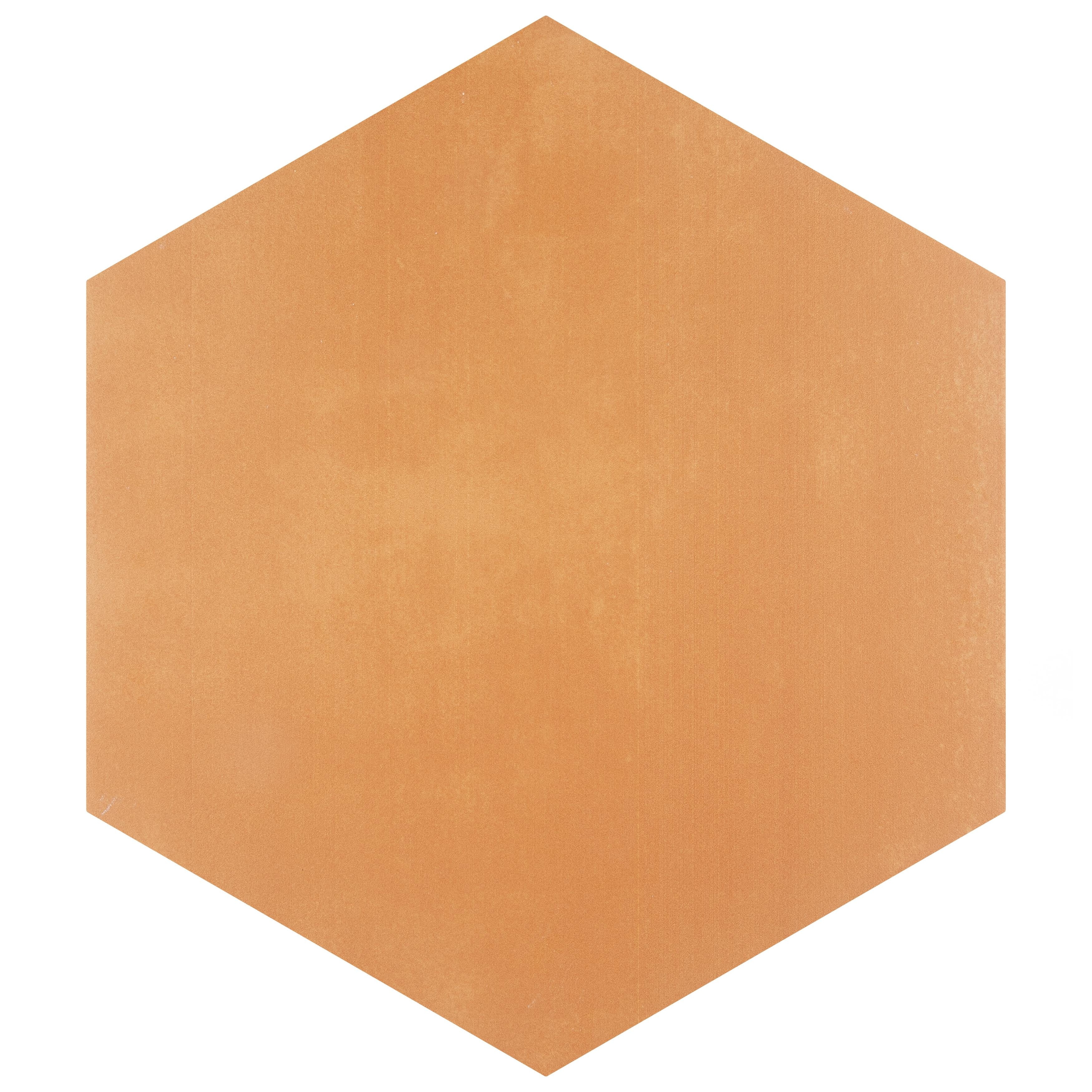 Merola Tile Horizon Hex Mostaza 7-3/4" x 9" Porcelain Floor and Wall Tile
