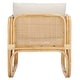 preview thumbnail 21 of 22, SAFAVIEH Alybeth Boho Coastal Solid Wood Accent Chair with Cushion - 26" W x 26" D x 26" H
