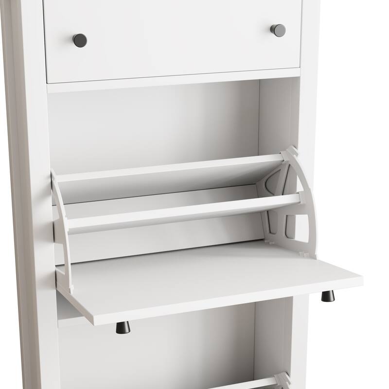 Free Standing Shoe Rack with Adjustable Panel