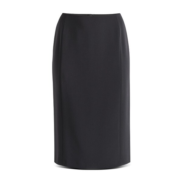 Basler Womens Straight Skirt Solid Suit Separate - Navy - Overstock - 31315027