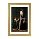 preview thumbnail 7 of 13, iCanvas "Girl With A Dwarf, Thought To Be A Portrait Of Margarita Of Savoy, c.1595" by Sofonisba Anguissola Gold - 24x16x1