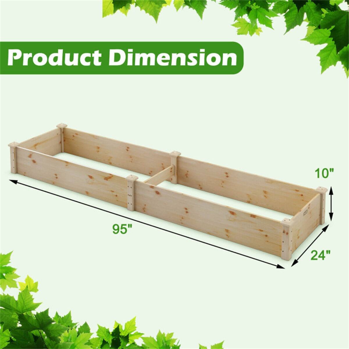 Wooden Raised Garden Bed Outdoor for Vegetables Flowers Fruit Bed Bath & Beyond 37938102
