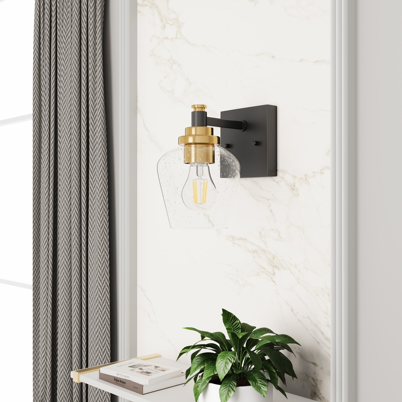 Matte black sconce cheap