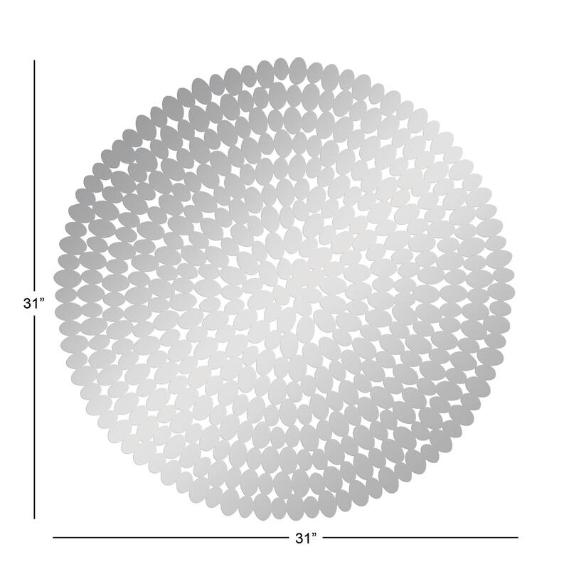 Silver Stainless Steel Metal Plate Home Wall Decor