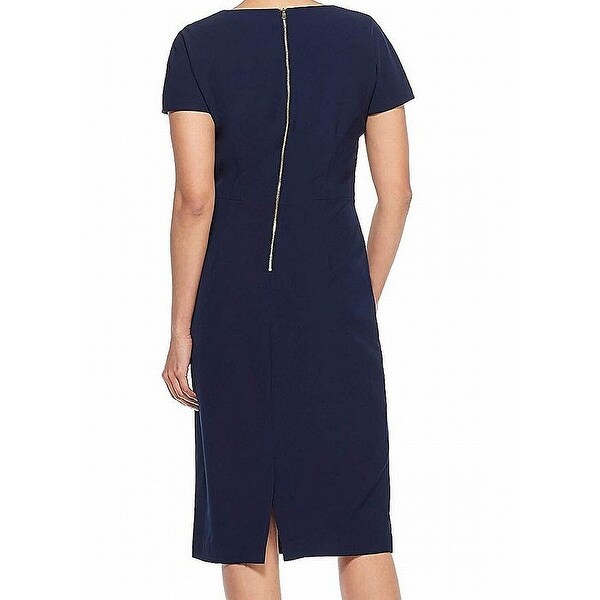 maggy london scallop sheath dress