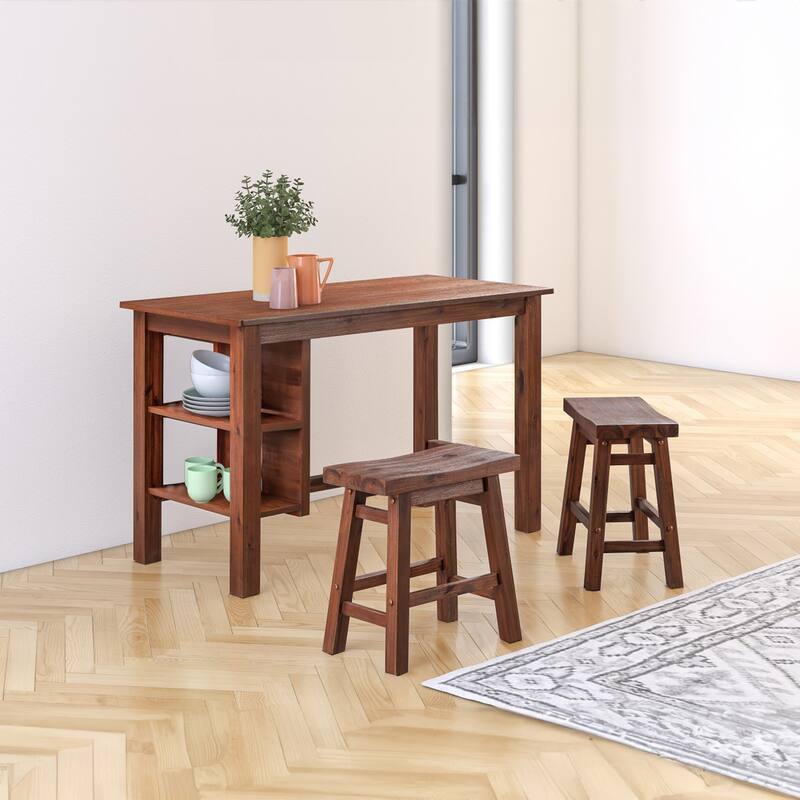 Brittany 2-Tier Rectangular Dining Table - Dining Height