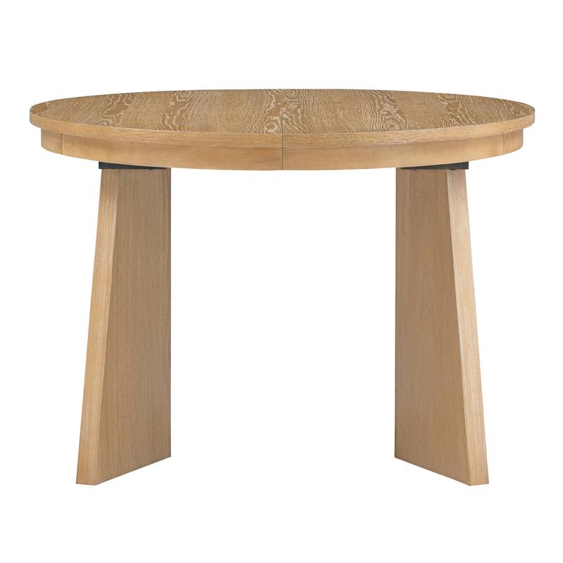 Extendable Dining Table with 16-inch Leaf