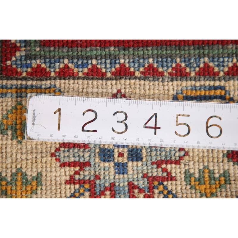 Red Kazak Accent Rug Handmade Traditional Oriental Wool Carpet - 2'7"x 4'0"