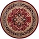 preview thumbnail 27 of 135, SAFAVIEH Lyndhurst Feryal Traditional Oriental Medallion Rug 10' Round - Red/Black