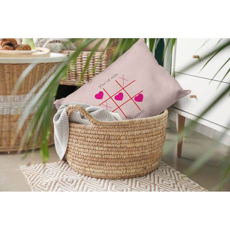 You've Won My Heart Valentines Day Decorative Throw Pillow