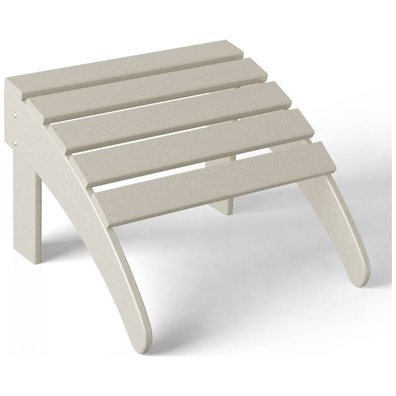 Aderson Outdoor Poly Adirondack Chair With Ottoman And Side Table 12-Piece Set