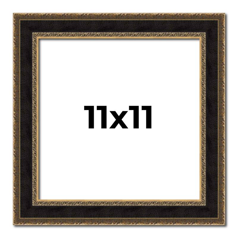 11x11 Frame Gold Antique Vintage Sold Wood Picture Frame | 1.75 Inch