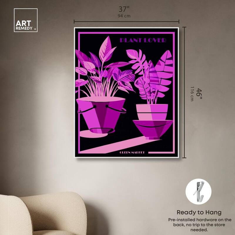 Plant Lover Canvas by Art Remedy