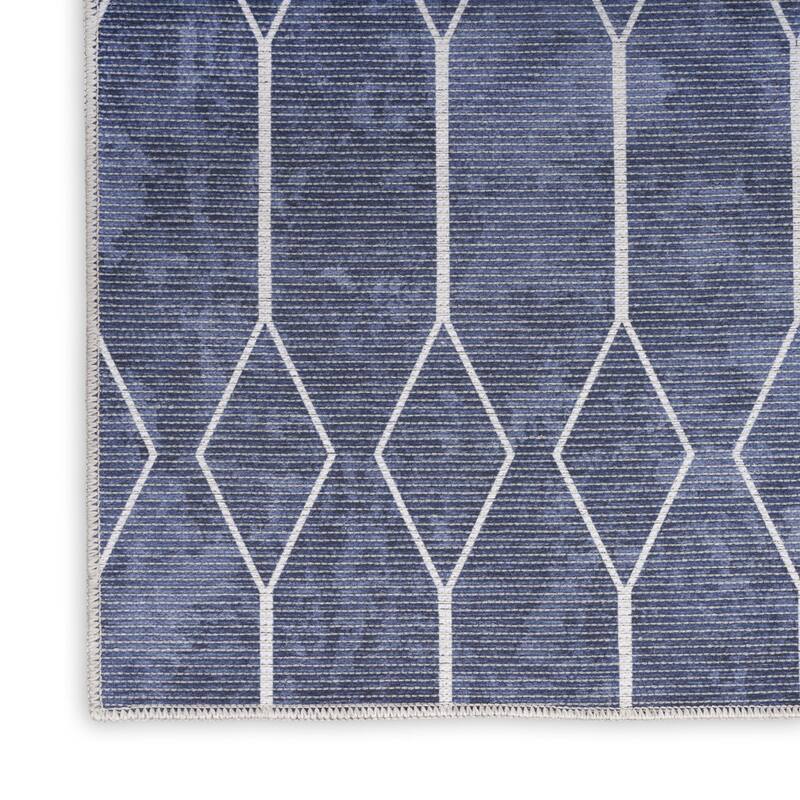 Peto Power Loomed Geometric Modern Area Rug By HomeRoots - 120' X '26' X '0.28