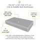 preview thumbnail 14 of 33, BreathableBaby Cotton Percale Fitted Sheet, For 52" x 28"/132 x 71 cm Crib & Toddler Bed Mattress, Solids (2-Pack)