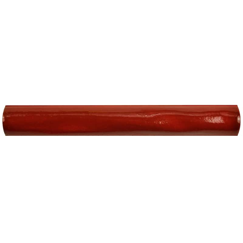 Merola Tile Antic Special Torelo Red Moon 3/4" x 6" Ceramic Wall Trim - (1 Tile)
