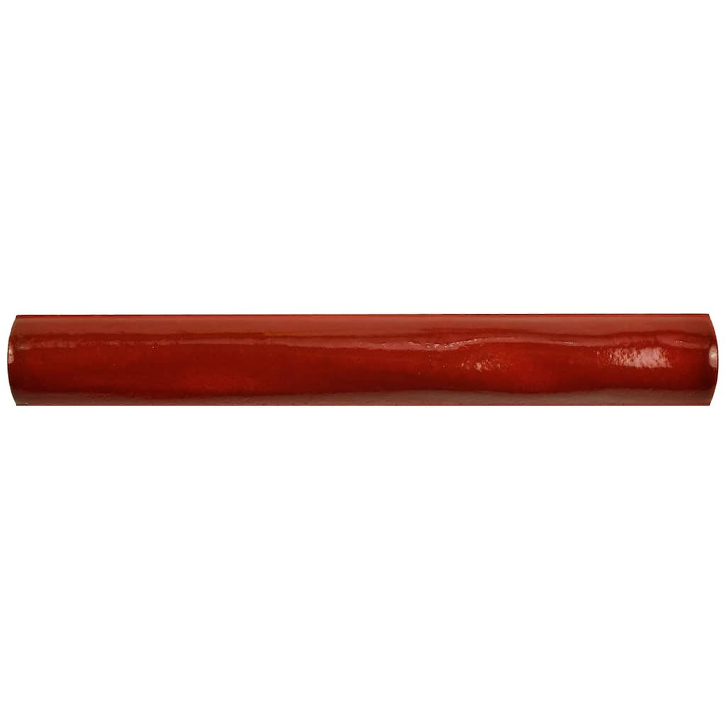 Merola Tile Antic Special Torelo Red Moon 3/4" x 6" Ceramic Wall Trim - (1 Tile)