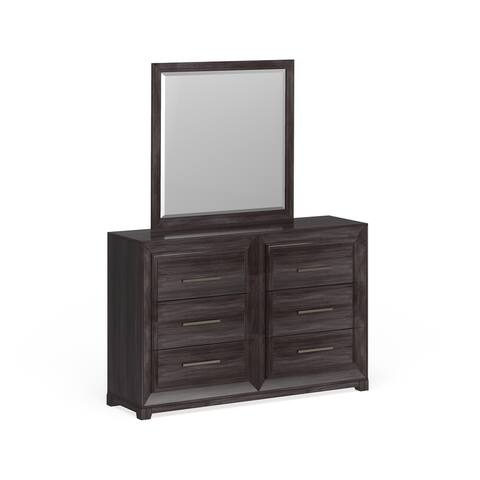 Furniture of America Nini Grey 2-piece Dresser and Mirror Set