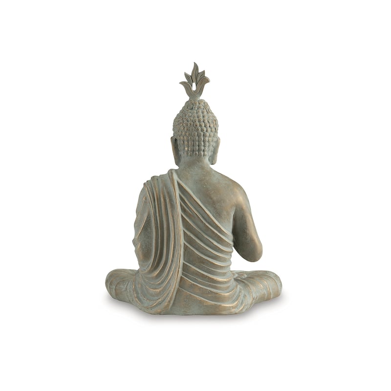 Signature Design by Ashley Hosgrove Gold/Green Sculpture - 19" W x 12.5" D x 24" H