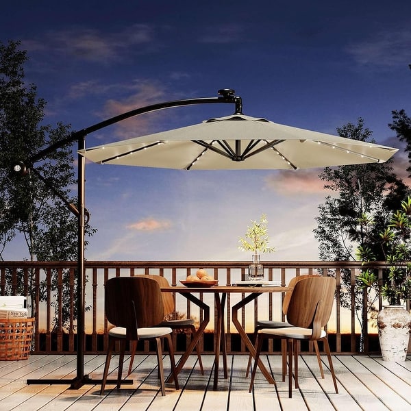 duck covers ultimate offset patio umbrella cover with installation pole Duck Covers Ultimate 101 in. Patio Offset Umbrella Cover with Integrated Installation Pole