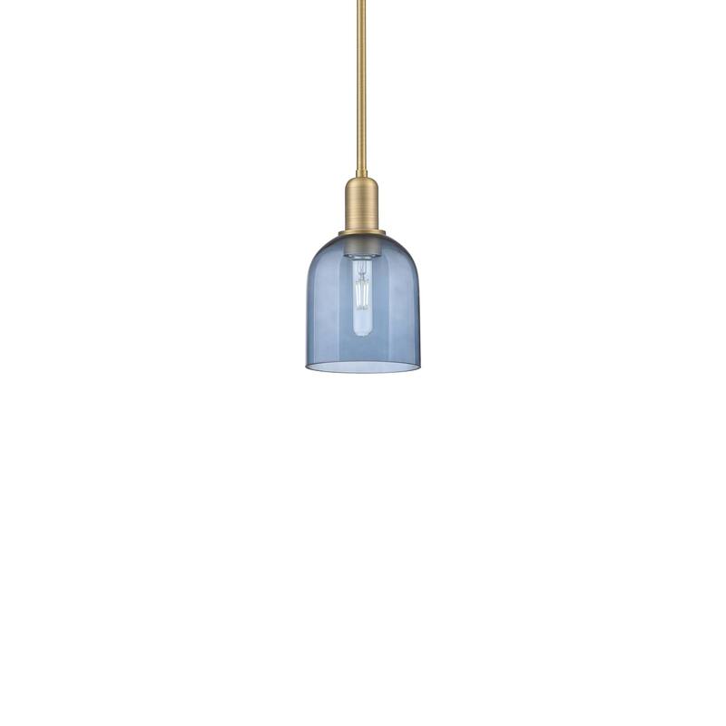 Innovations Lighting 716-1S-11-6 Bella Pendant Bella 6" Wide Mini - Brushed Brass / Blue