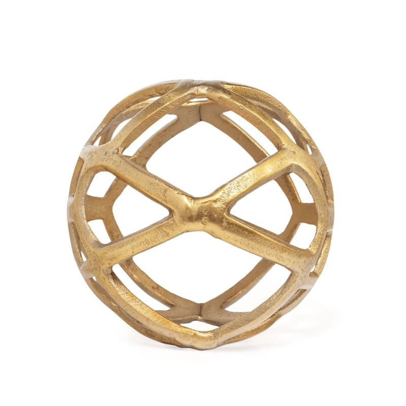 Vyan Decorative Metal Orb Sculpture