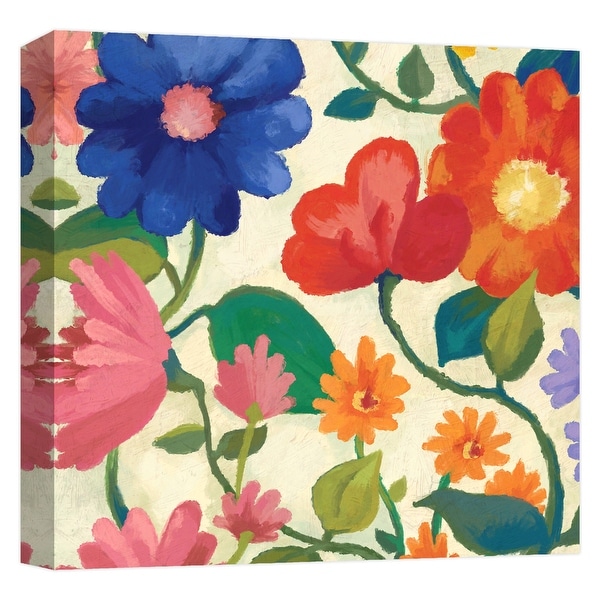 PTM Images 9-124606 PTM Canvas Collection 12" x 12" - "Spring Bouquet IV" Giclee Flowers Art Print on Canvas