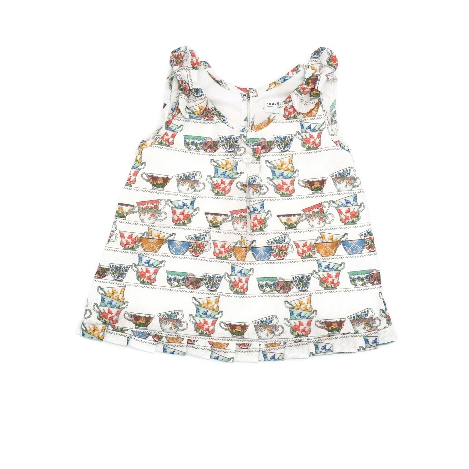 Shop Coquelicot Baby Girls Multi Color Cup Tea Print Natalie