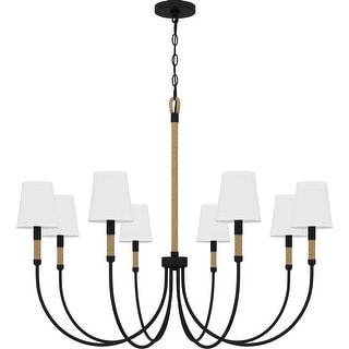 Bayside 8-Light Matte Black Chandelier