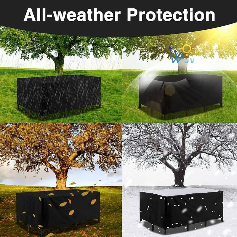 Outdoor Furniture Protection Set Covers for Sectional Sofa, Table Chairs Durable Material